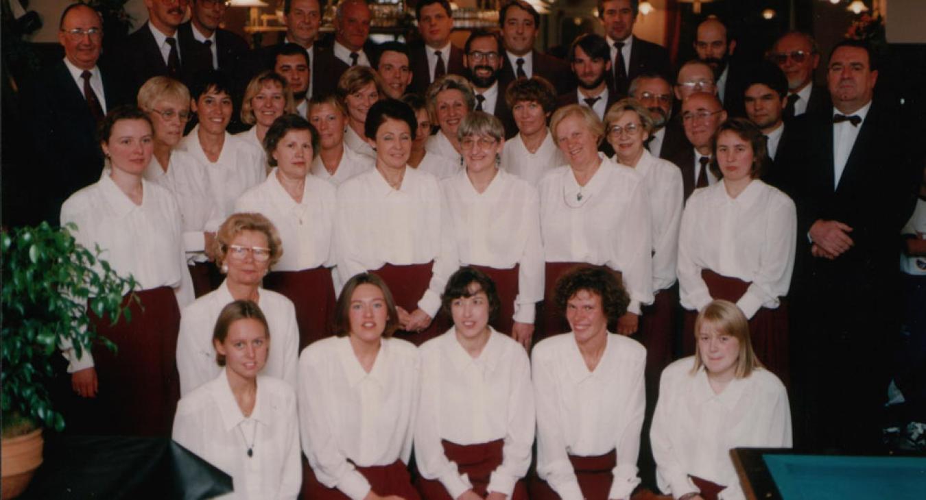 Groepsfoto circa 1980